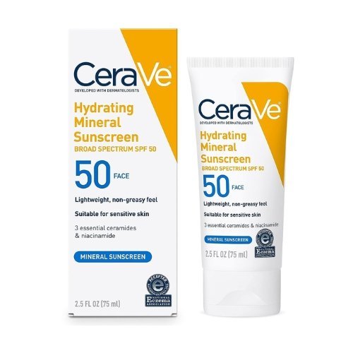 CeraVe 100% Mineral Sunscreen SPF 50 – 75ML